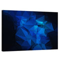 Blue Gradient Geometric Cluster Wall Art