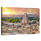 Virupaksha Temple at Sunrise, Hampi Wall Art