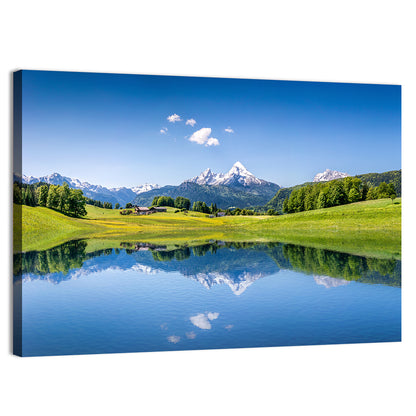 Idyllic Summer In The Alps Wall Art