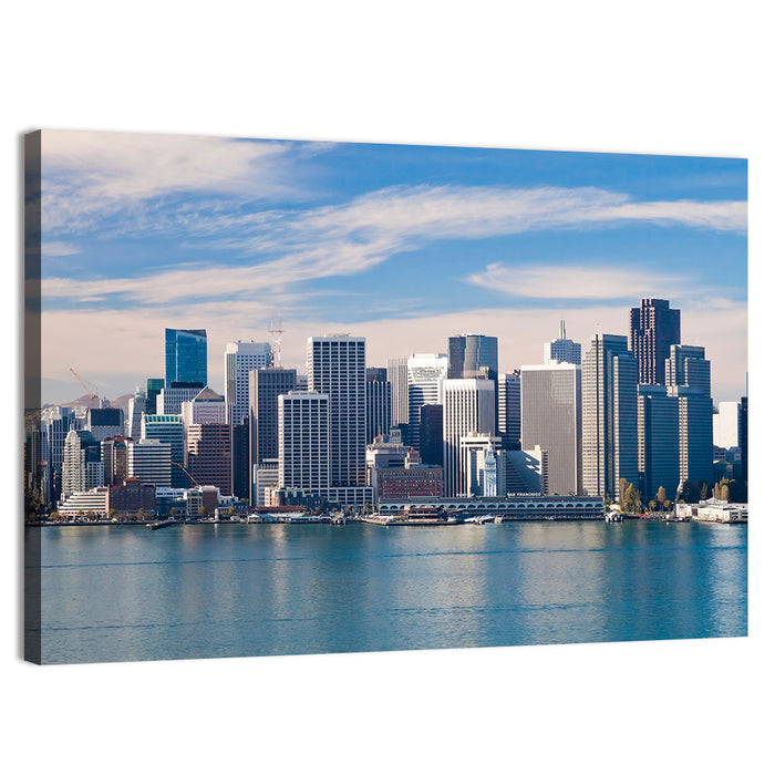 San Francisco Skyline Wall Art as a canvas print