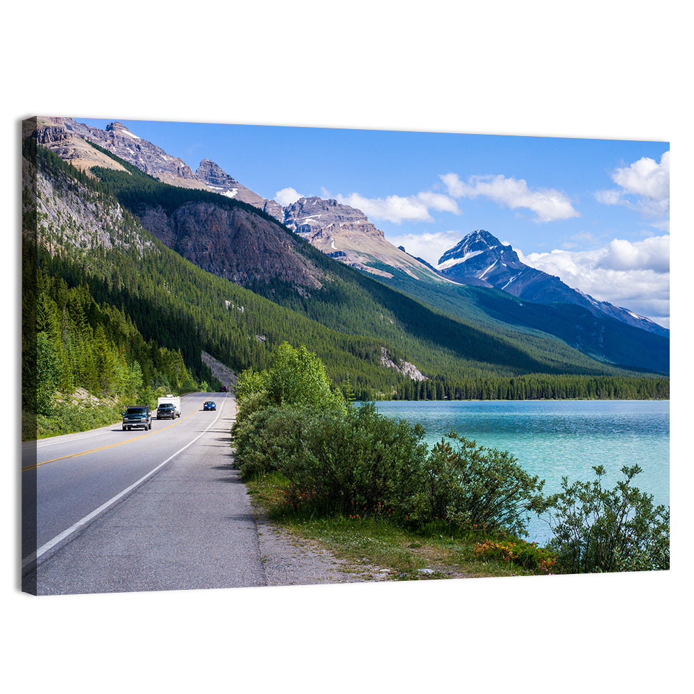 Waterfowl at Banff Lake Wall Art