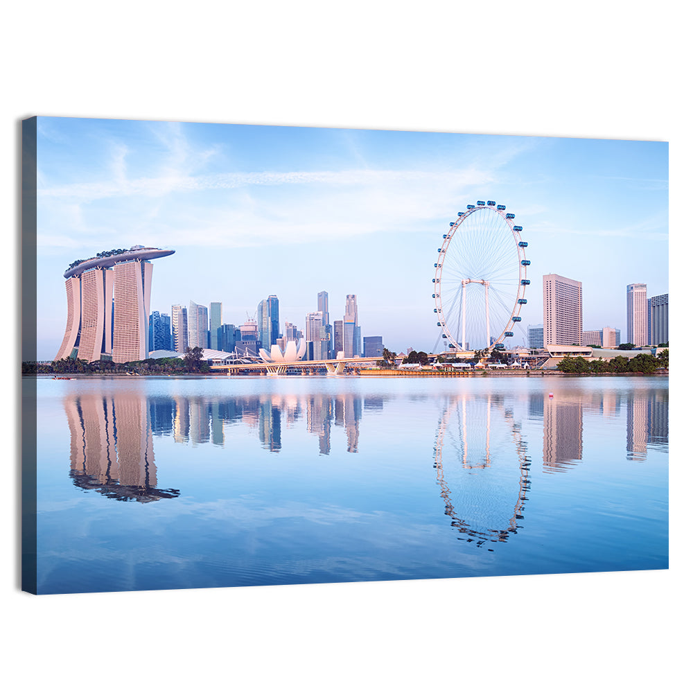 Singapore Marina Bay Skyline Wall Art, canvas print, landscape