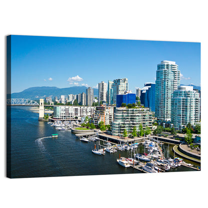 Vancouver Skyline with Burrard Bridge Wall Art