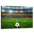 Soccer Ball Under Floodlights Wall Art