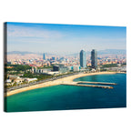 Barcelona from the Mediterranean Wall Art
