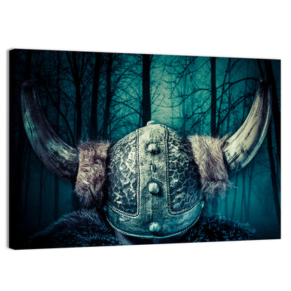 Horned Viking Helmet Wall Art