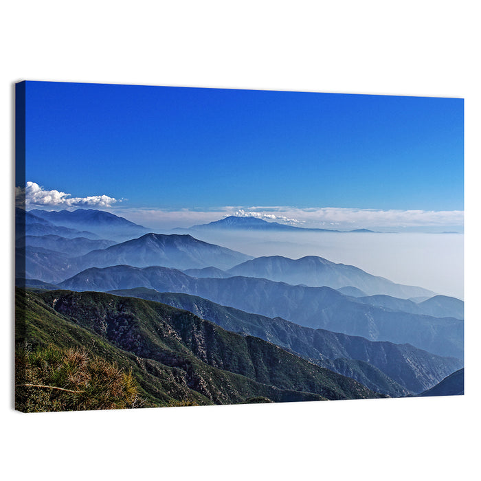 Big Bear Mountain Range Wall Art as a canvas print