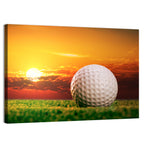 Golf Ball at Sunset Wall Art