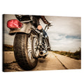 Low Angle Motorcycle Rear View Wall Art