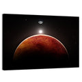 Mars with Moon Wall Art