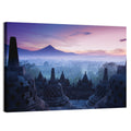 Misty Sunrise at Borobudur Wall Art
