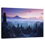 Misty Sunrise at Borobudur Wall Art