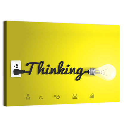 Thinking Cord Typography Wall Art