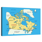 Minimalist Canada Map Wall Art