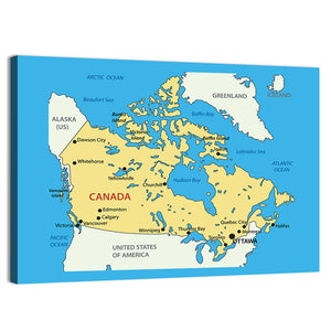 Canada Map Wall Art