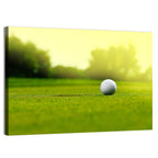 Dimpled Golf Ball on Putting Green Wall Art