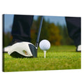 Golf Ball and Club Close Up Wall Art
