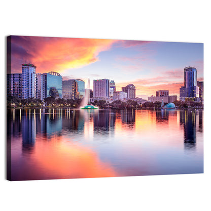 Orlando Downtown Skyline Wall Art