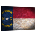 Vintage North Carolina State Flag Wall Art
