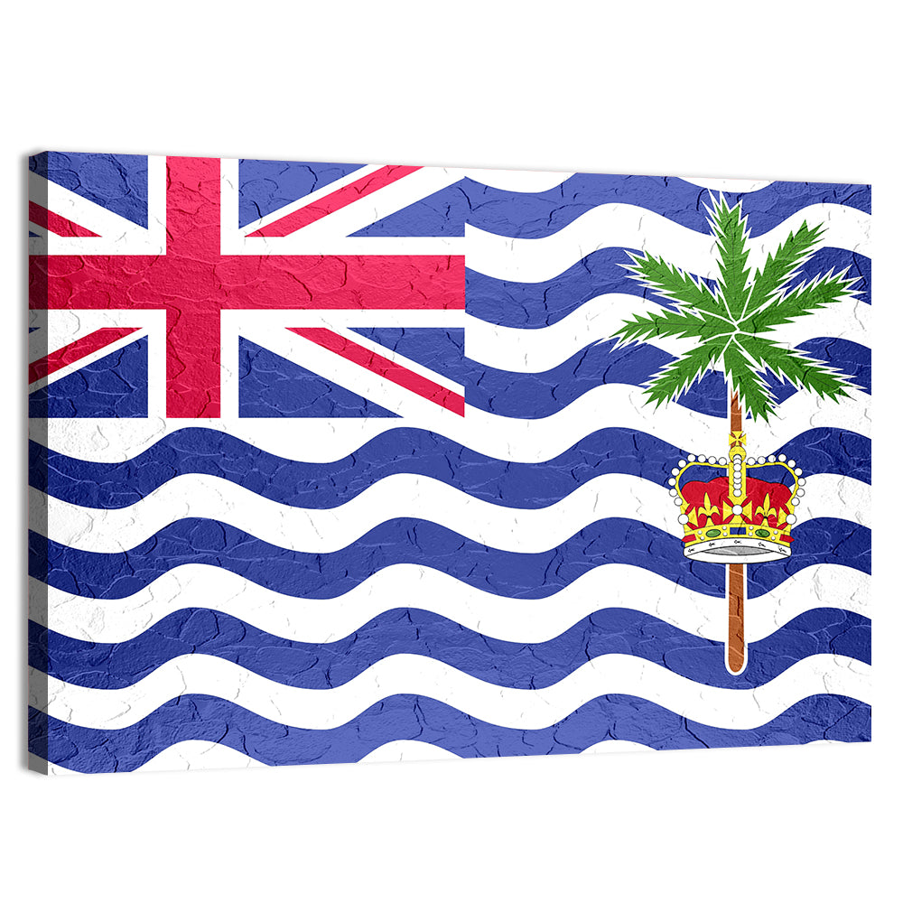 British Indian Ocean Territory Flag Wall Art, canvas print, landscape