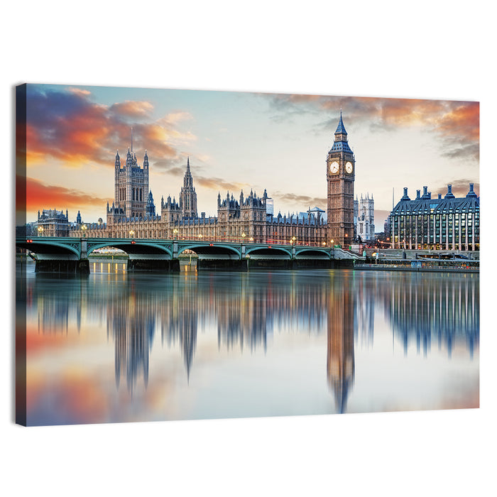 Big Ben and Palace of Westminster Wall Art as a canvas print