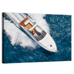 Motor Yacht from Above Wall Art