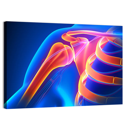 Shoulder Pain Anatomy Study Wall Art