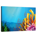 Undersea Coral Reef Illustration Wall Art