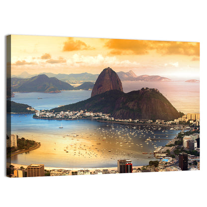 Rio Twilight Over Sugarloaf Mountain Wall Art