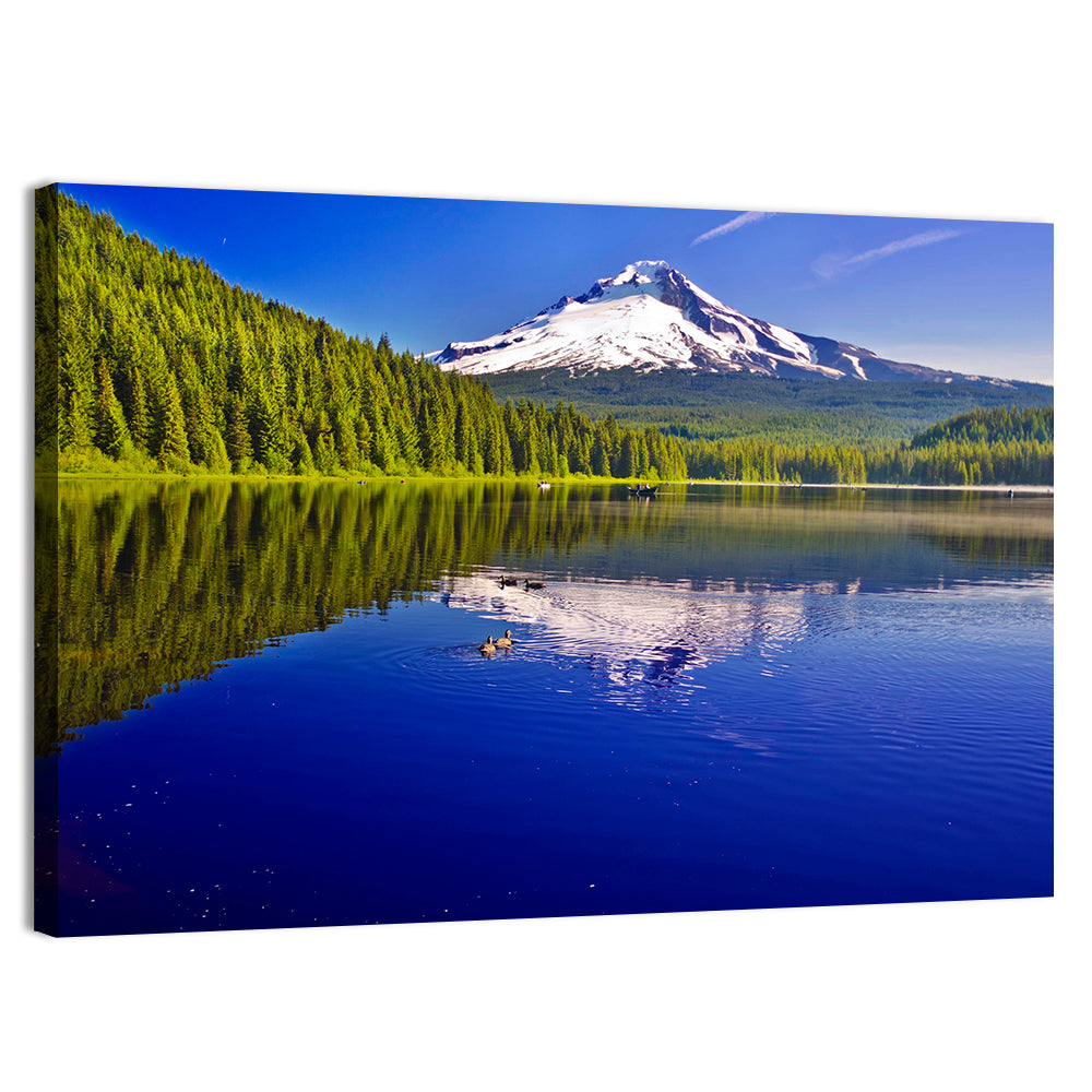 Mt Hood Reflected in Trillium Lake Wall Art