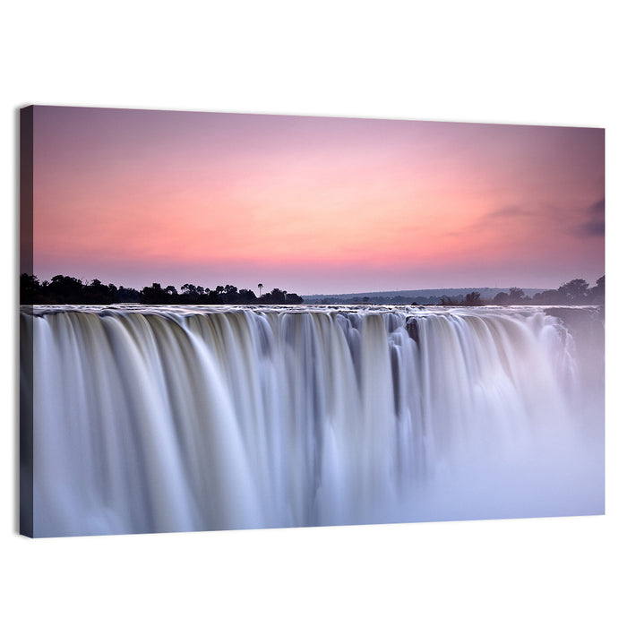 Victoria Falls at Dusk Wall Art as a canvas print