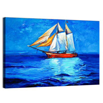 Sailboat at Golden Hour Wall Art