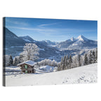Berchtesgaden Alpine Cabin Scene Wall Art