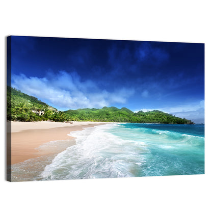 Mahe Island Beach Wall Art