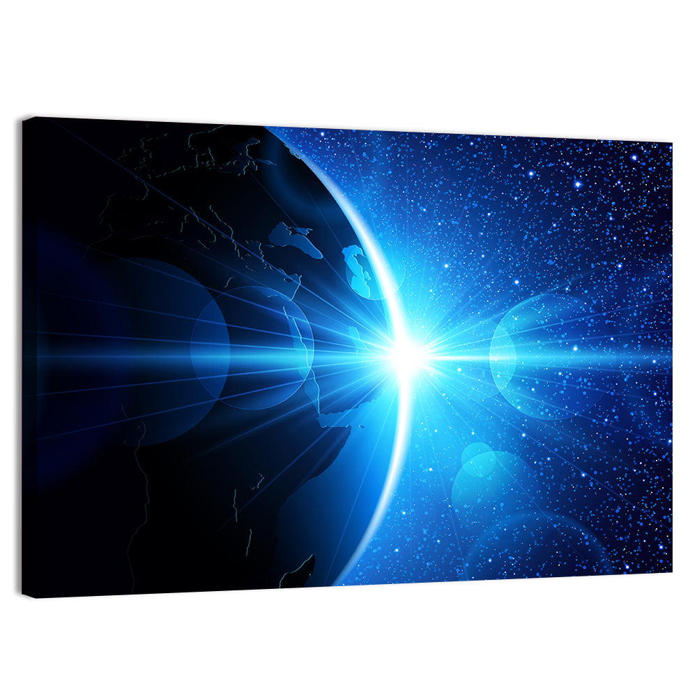 Earth Horizon at Sunrise Wall Art