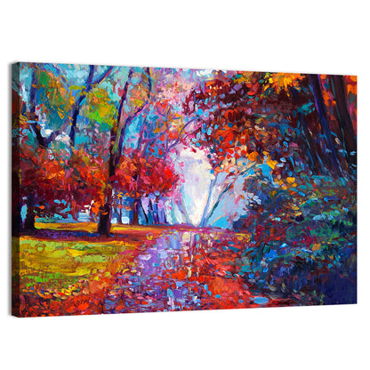 Autumn Forest Path Wall Art