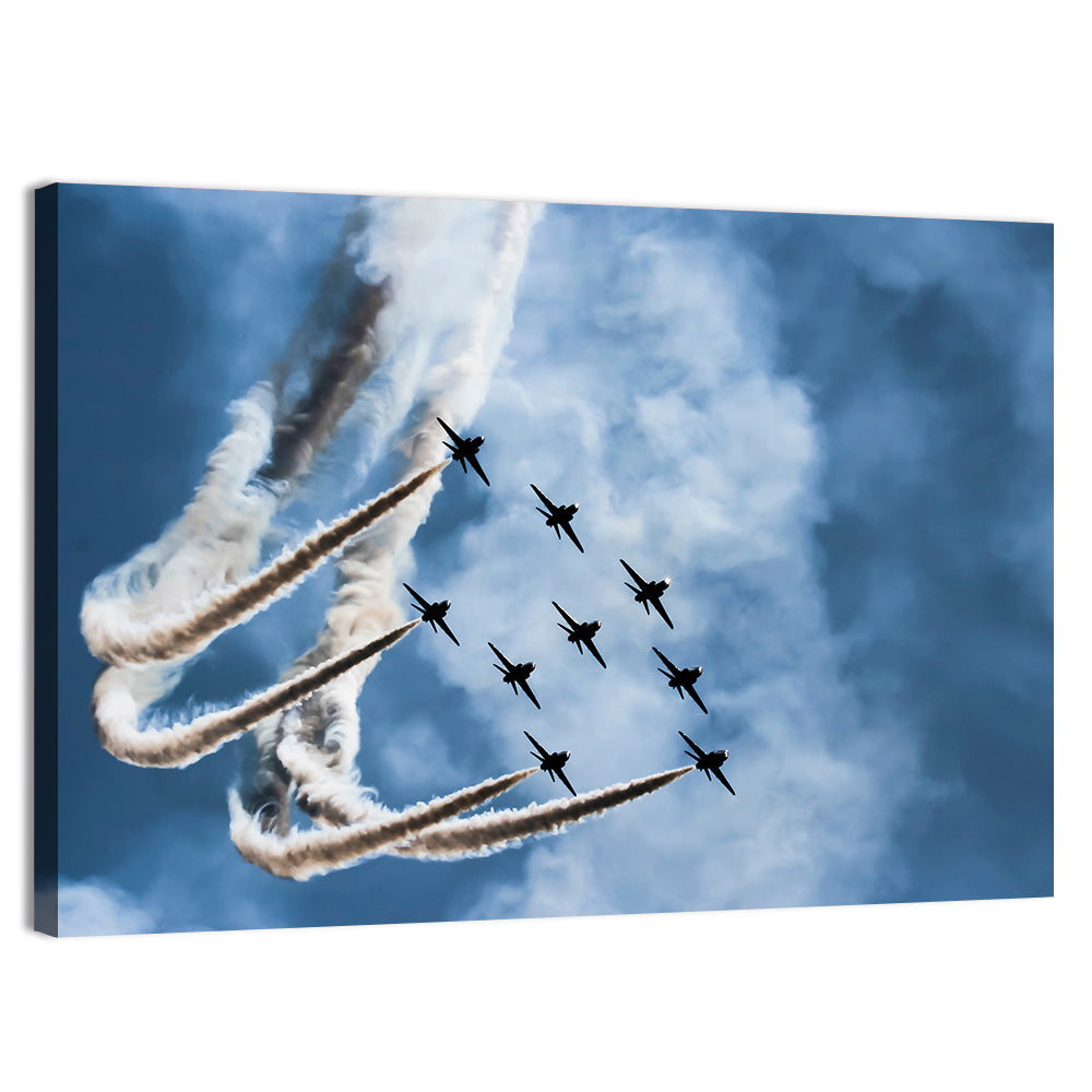 Nine-jet Aerobatic Formation Wall Art