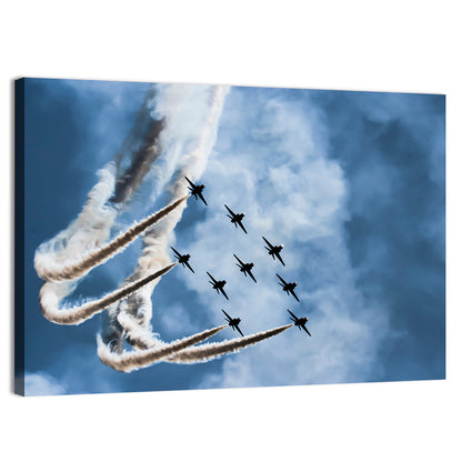 Nine-jet Aerobatic Formation Wall Art
