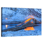 Fredvang Bridges at Twilight Wall Art