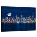 Seattle Skyline at Night Wall Art