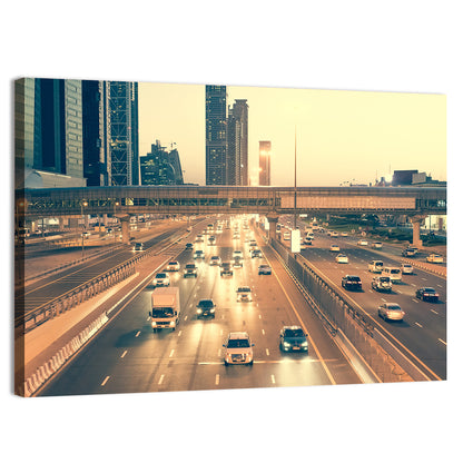 Sheikh Zayed Road Dubai Wall Art