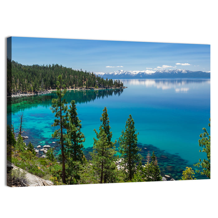 Lake Tahoe Reflection Wall Art as a canvas print
