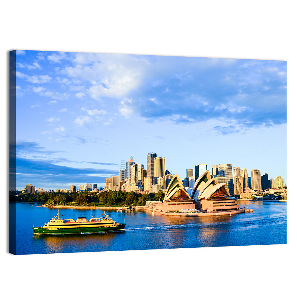 Sydney Opera House Harbor View Wall Art, canvas print, landscape