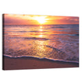 Golden Horizon Beach Sunset Wall Art
