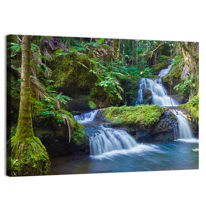 Hawaiian Rainforest Waterfalls Wall Art