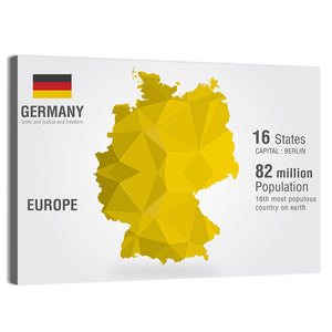 Germany Map Wall Art