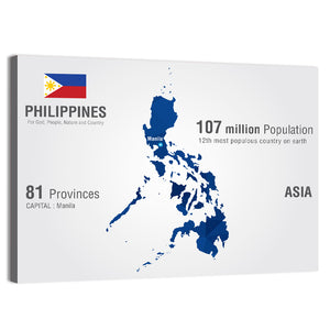 Philippines Map Wall Art