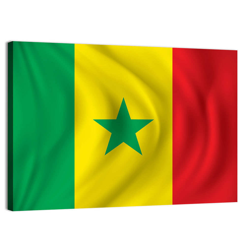 Flag of Senegal Wall Art, canvas print, landscape