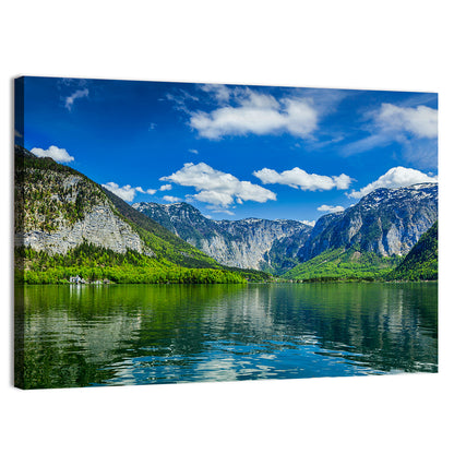 Hallstatt Lake Reflection Wall Art