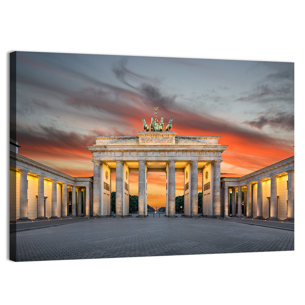 Brandenburg Gate at Dusk Wall Art